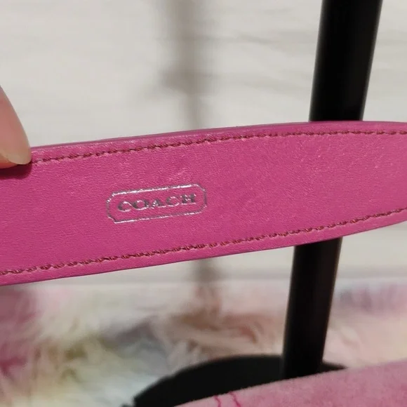 RARE! Auth Coach Y2K 90's Vintage Legacy 🩷 Pink Suede Small Satchel - Picture 8 of 16